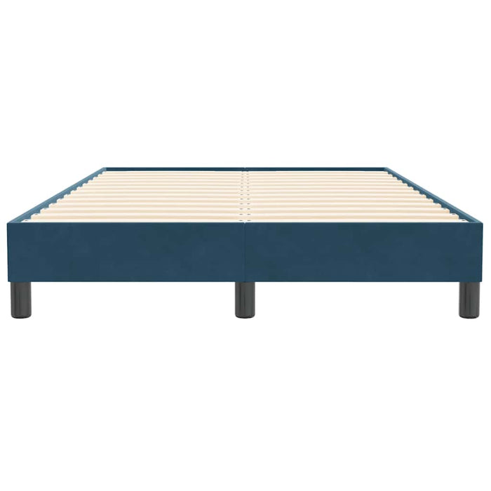 Cadru de pat fără saltea Albastru închis 120x210 cm catifea - WALTI WALTI
