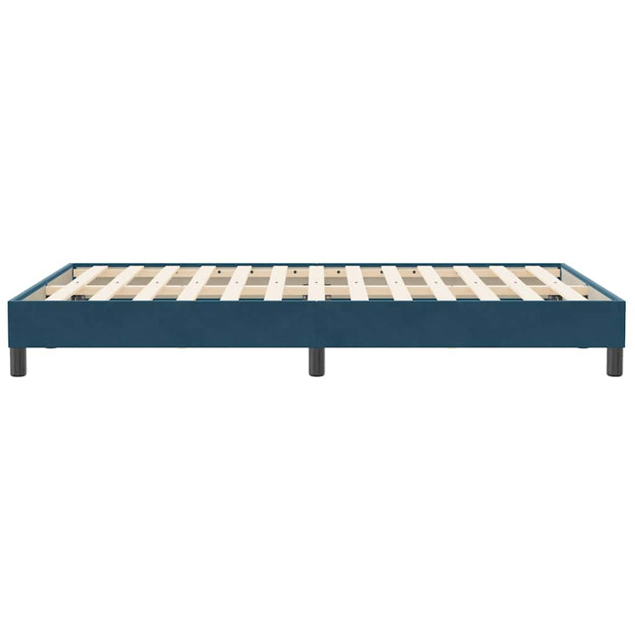 Cadru de pat fără saltea Albastru închis 120x210 cm catifea - WALTI WALTI