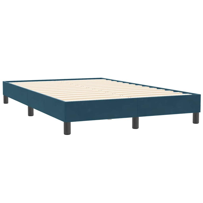 Cadru de pat fără saltea Albastru închis 120x210 cm catifea - WALTI WALTI