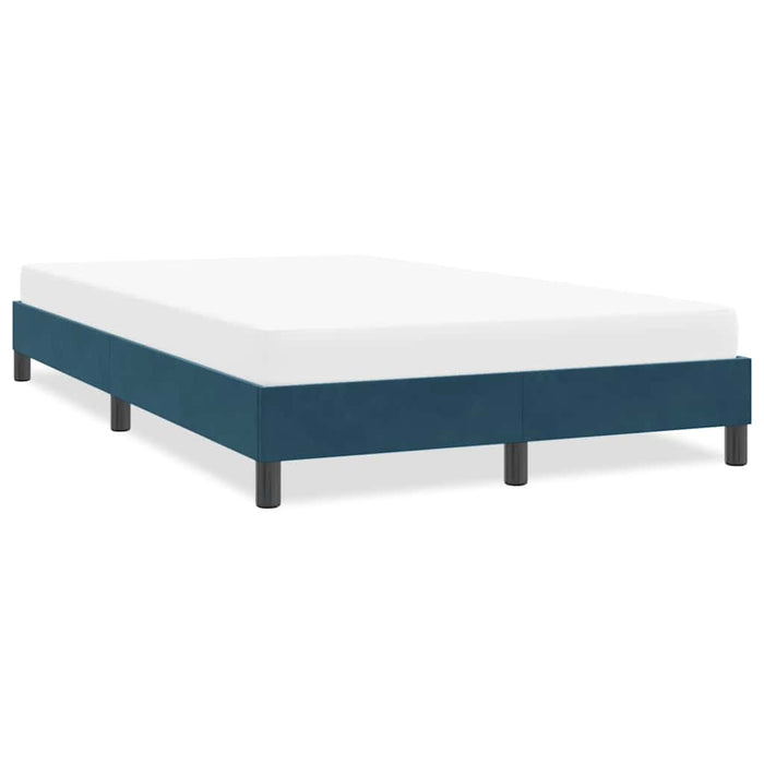 Cadru de pat fără saltea Albastru închis 120x210 cm catifea - WALTI WALTI