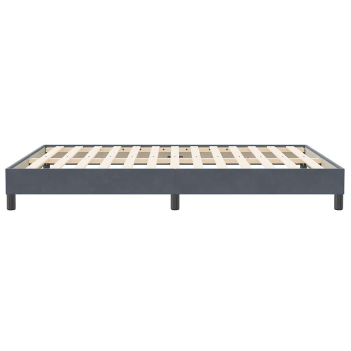Cadru de pat fără saltea Gri închis 140x210 cm catifea - WALTI WALTI