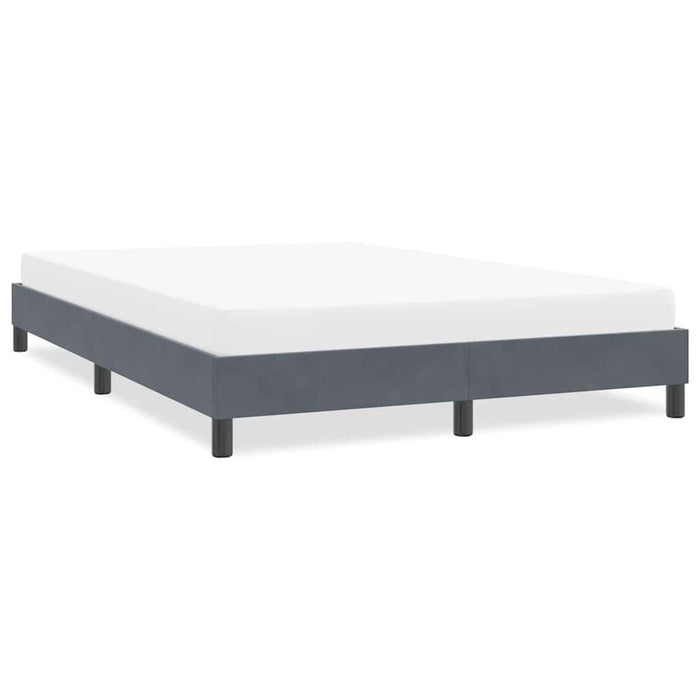 Cadru de pat fără saltea Gri închis 140x210 cm catifea - WALTI WALTI