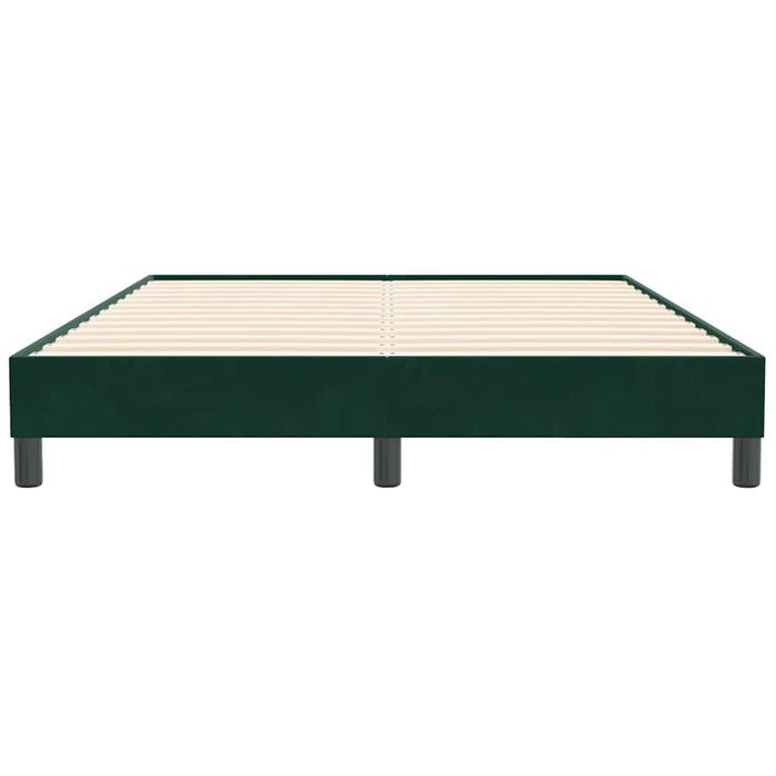 Cadru de pat fără saltea Verde închis 140x210 cm catifea - WALTI WALTI