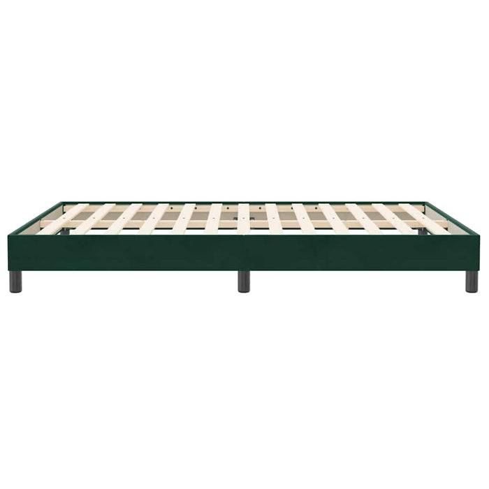 Cadru de pat fără saltea Verde închis 140x210 cm catifea - WALTI WALTI