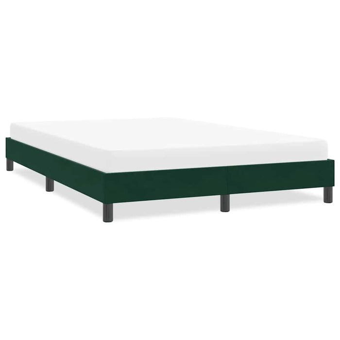 Cadru de pat fără saltea Verde închis 140x210 cm catifea - WALTI WALTI