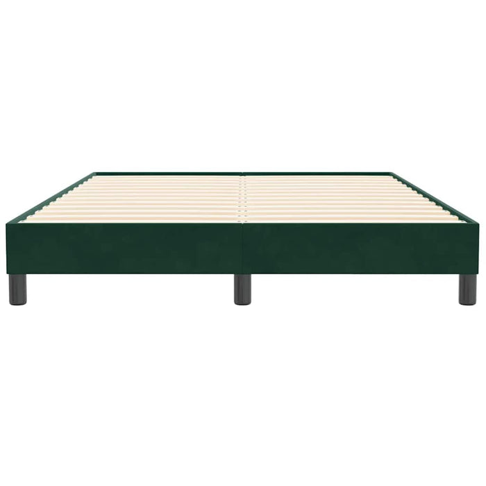 Cadru de pat fără saltea, verde închis, 160x210 cm, catifea - WALTI WALTI