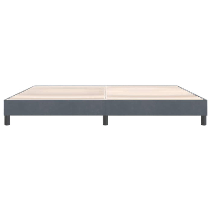 Cadru de pat fără saltea Gri închis 180x210 cm catifea - WALTI WALTI