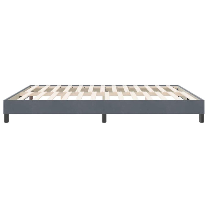 Cadru de pat fără saltea Gri închis 180x210 cm catifea - WALTI WALTI