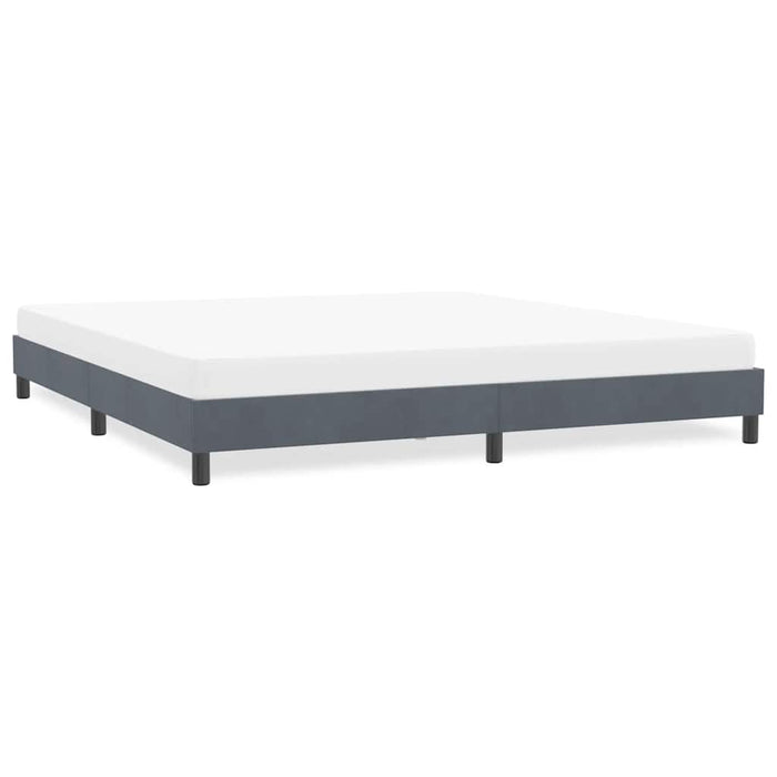 Cadru de pat fără saltea Gri închis 180x210 cm catifea - WALTI WALTI