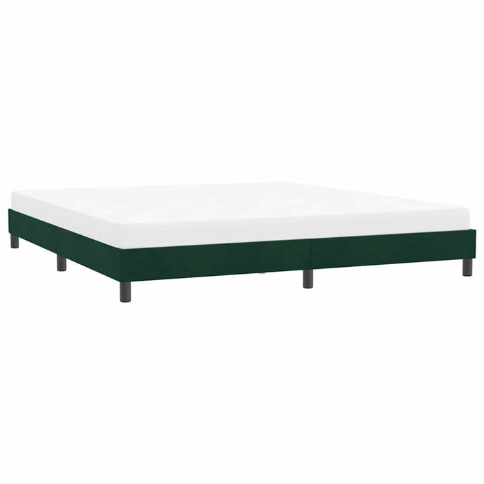 Cadru de pat fără saltea, verde închis, 180x210 cm, catifea - WALTI WALTI