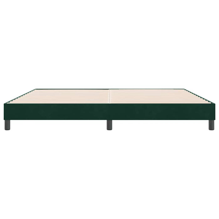 Cadru de pat fără saltea, verde închis, 180x210 cm, catifea - WALTI WALTI