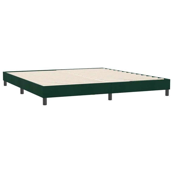 Cadru de pat fără saltea, verde închis, 180x210 cm, catifea - WALTI WALTI