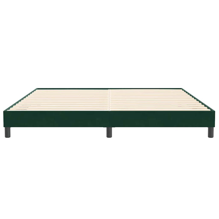 Cadru de pat fără saltea, verde închis, 200x210 cm, catifea - WALTI WALTI