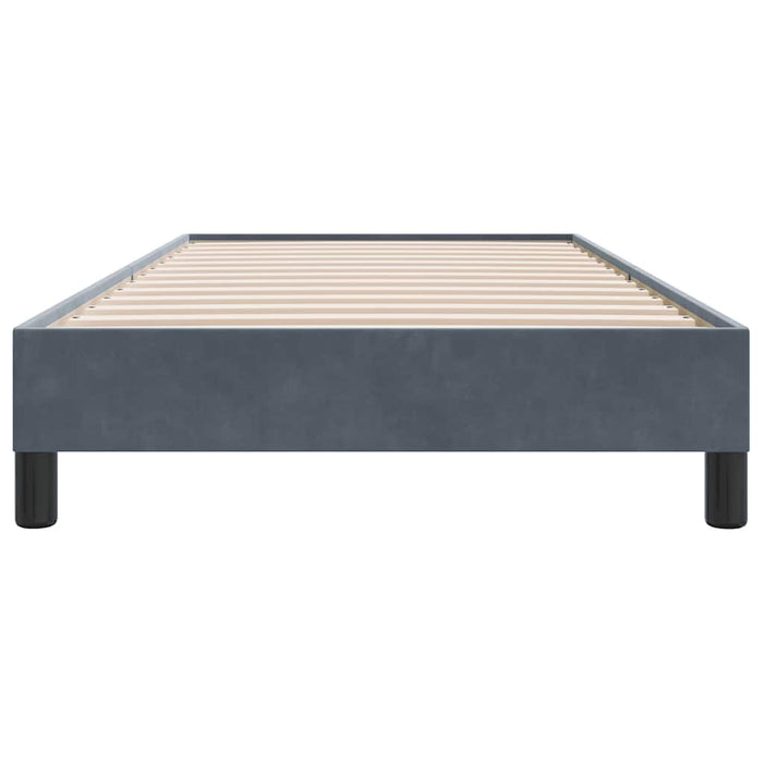 Cadru de pat fără saltea Gri închis 80x220 cm catifea - WALTI WALTI