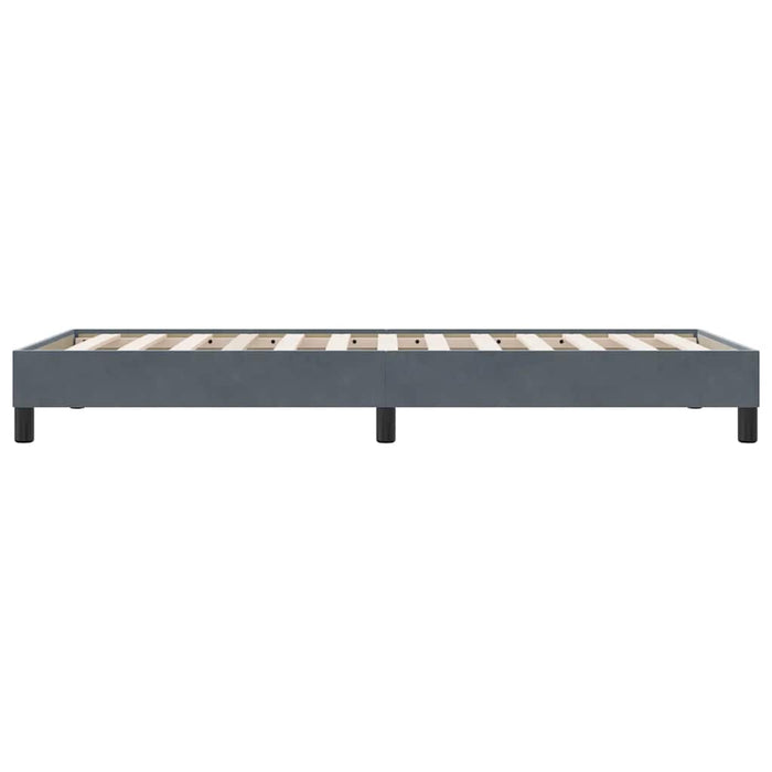 Cadru de pat fără saltea Gri închis 80x220 cm catifea - WALTI WALTI