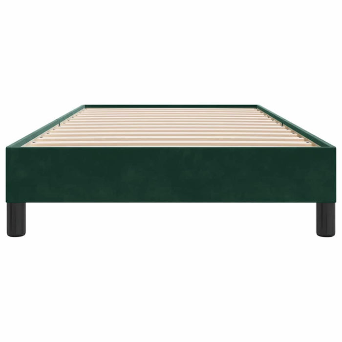 Cadru de pat fără saltea, verde închis, 80x220 cm, catifea - WALTI WALTI