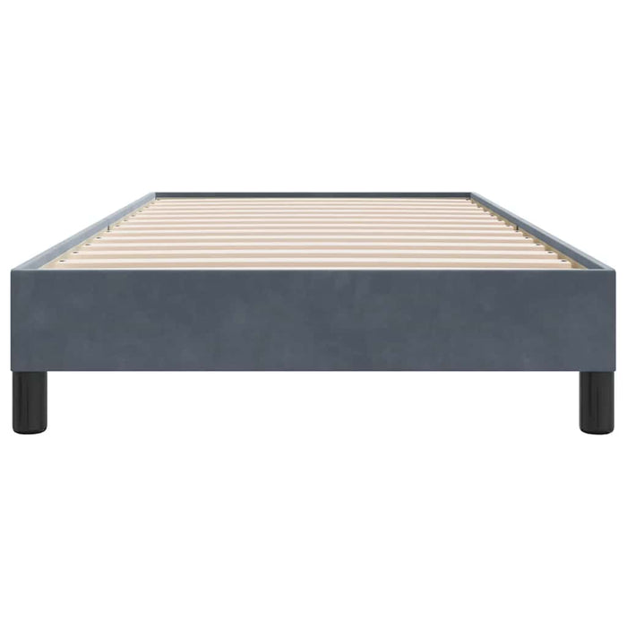 Cadru de pat fără saltea Gri închis 90x220 cm catifea - WALTI WALTI