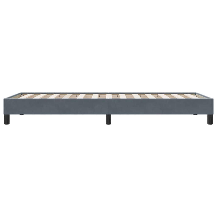 Cadru de pat fără saltea Gri închis 90x220 cm catifea - WALTI WALTI