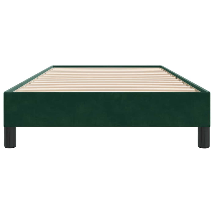 Cadru de pat fără saltea, verde închis, 100x220 cm, catifea - WALTI WALTI