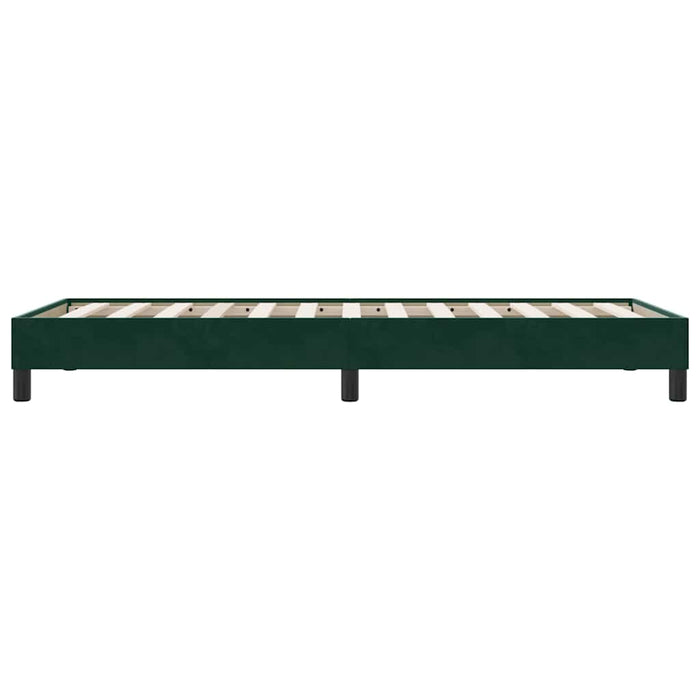 Cadru de pat fără saltea, verde închis, 100x220 cm, catifea - WALTI WALTI