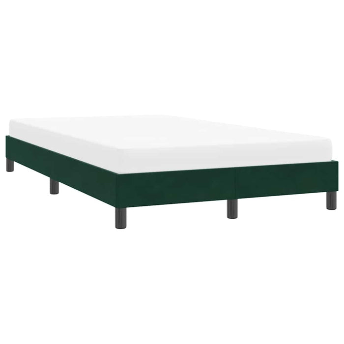 Cadru de pat fără saltea verde închis 120x220 cm catifea - WALTI WALTI