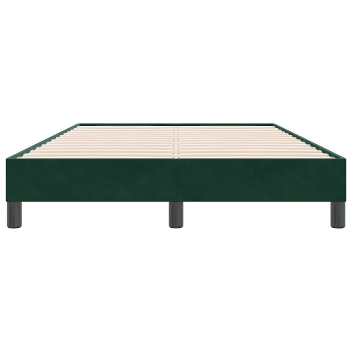 Cadru de pat fără saltea verde închis 120x220 cm catifea - WALTI WALTI