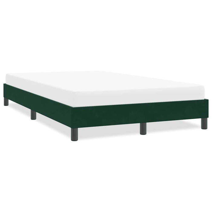 Cadru de pat fără saltea verde închis 120x220 cm catifea - WALTI WALTI