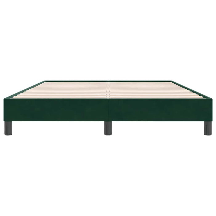 Cadru de pat fără saltea, verde închis,140x220 cm, catifea - WALTI WALTI