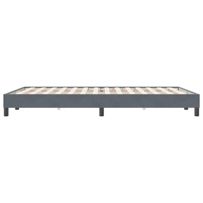 Cadru de pat fără saltea Gri închis 160x220 cm catifea - WALTI WALTI