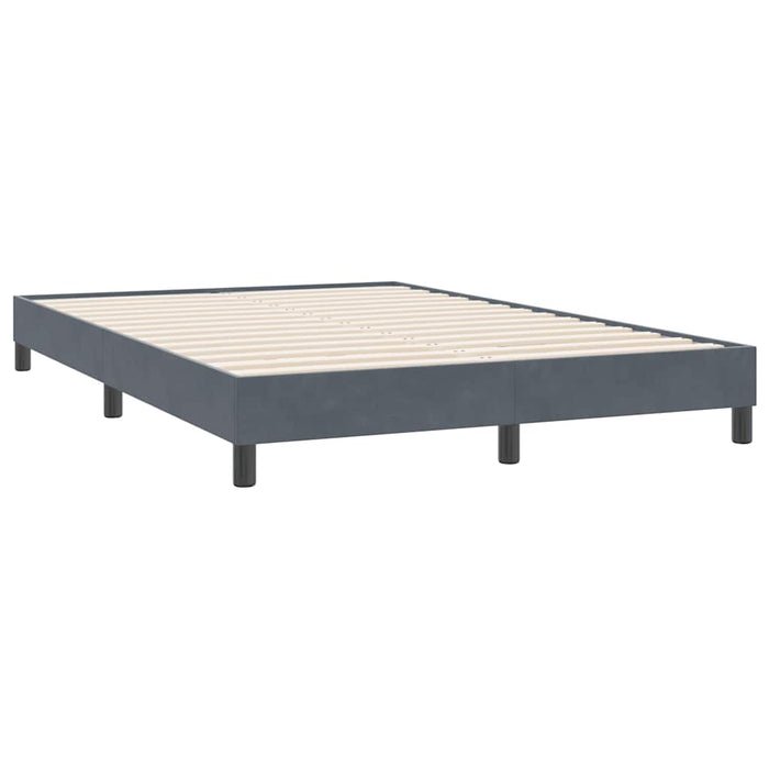 Cadru de pat fără saltea Gri închis 160x220 cm catifea - WALTI WALTI