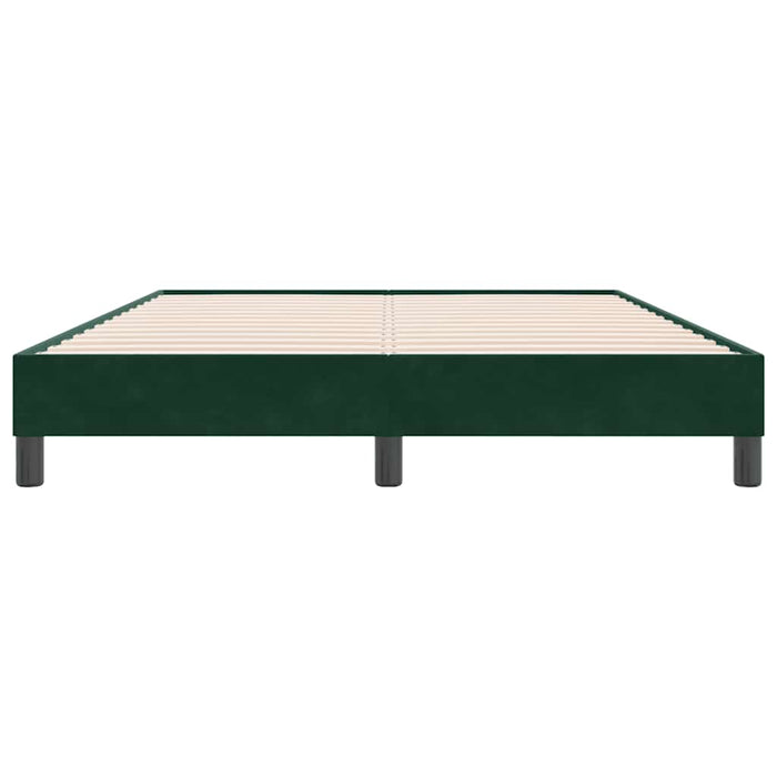 Cadru de pat fără saltea, verde închis, 160x220 cm, catifea WALTI