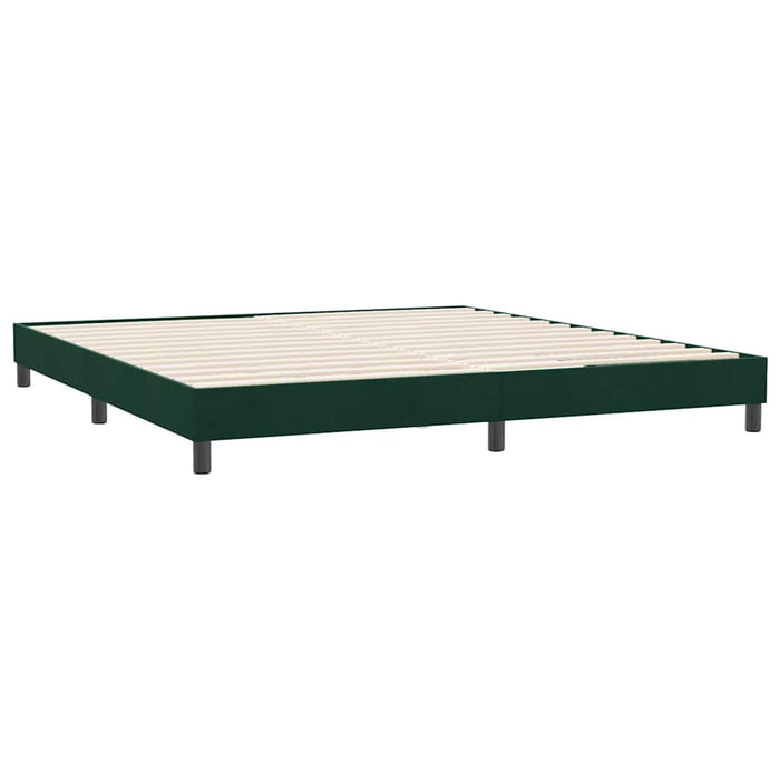 Cadru de pat fără saltea Verde închis 180x220 cm catifea - WALTI WALTI