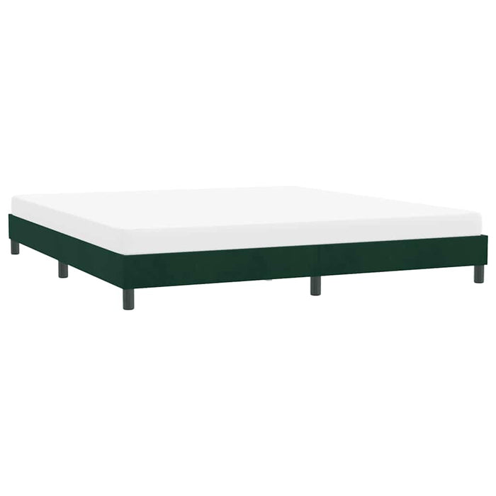 Cadru de pat fără saltea Verde închis 180x220 cm catifea - WALTI WALTI