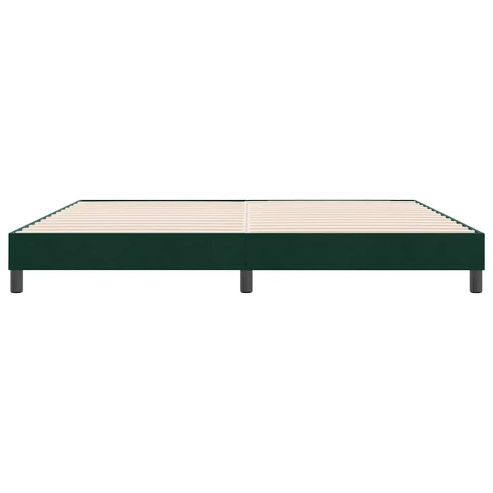 Cadru de pat fără saltea Verde închis 180x220 cm catifea - WALTI WALTI