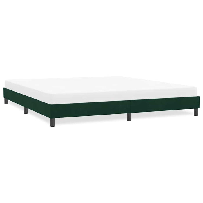 Cadru de pat fără saltea Verde închis 180x220 cm catifea - WALTI WALTI
