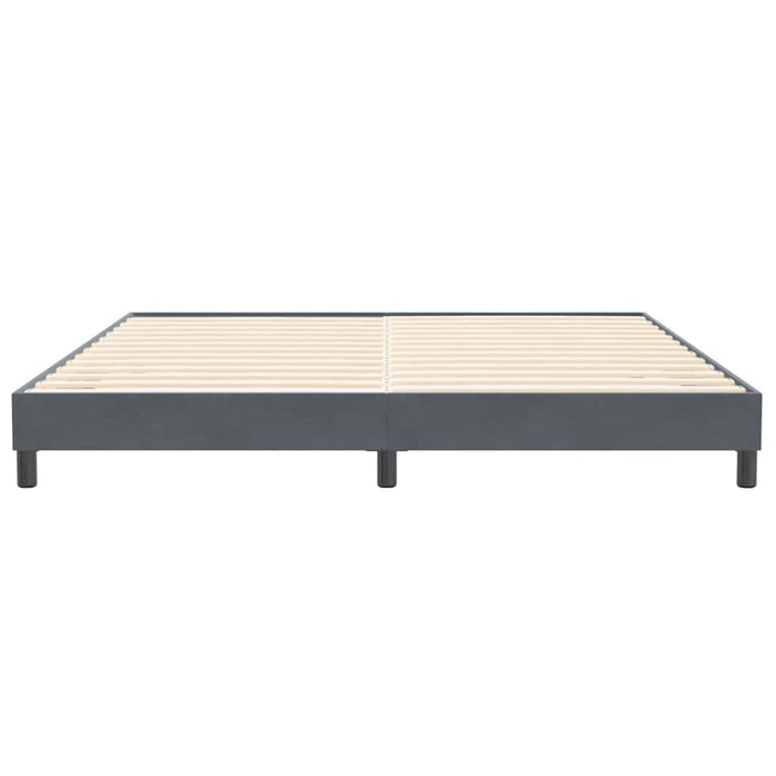 Cadru de pat fără saltea Gri închis 200x220 cm catifea - WALTI WALTI