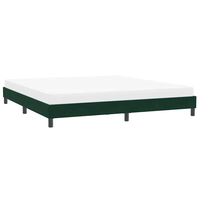 Cadru de pat fără saltea Verde închis 200x220 cm catifea - WALTI WALTI