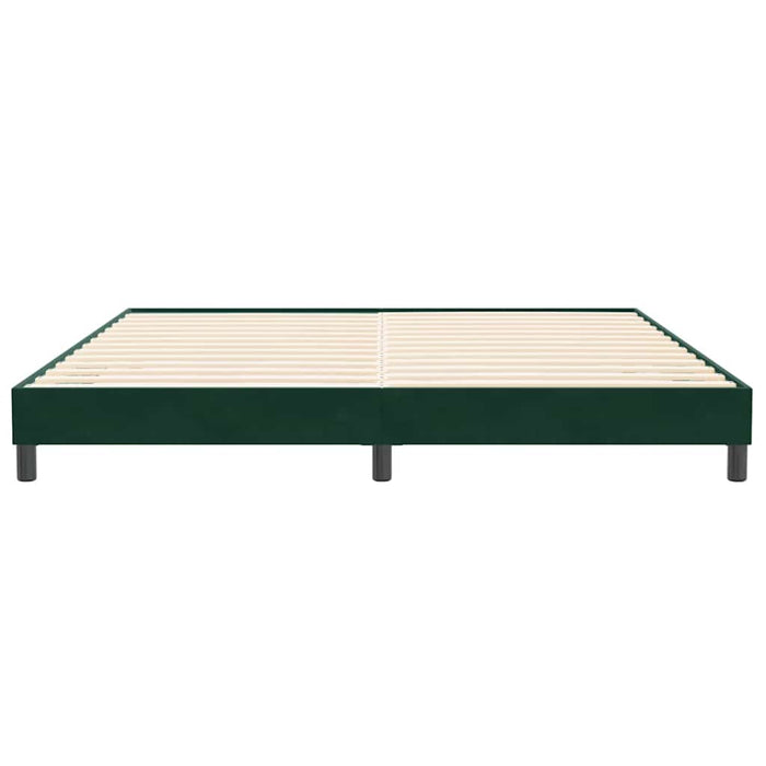 Cadru de pat fără saltea Verde închis 200x220 cm catifea - WALTI WALTI