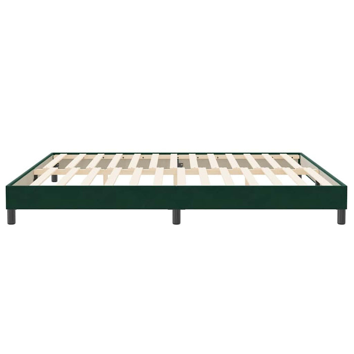 Cadru de pat fără saltea Verde închis 200x220 cm catifea - WALTI WALTI