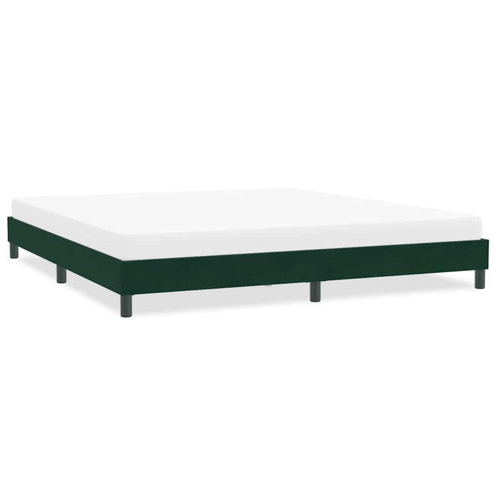 Cadru de pat fără saltea Verde închis 200x220 cm catifea - WALTI WALTI