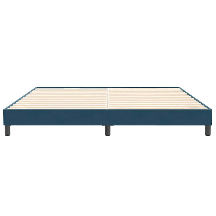 Cadru de pat fără saltea Albastru închis 200x220 cm catifea - WALTI WALTI