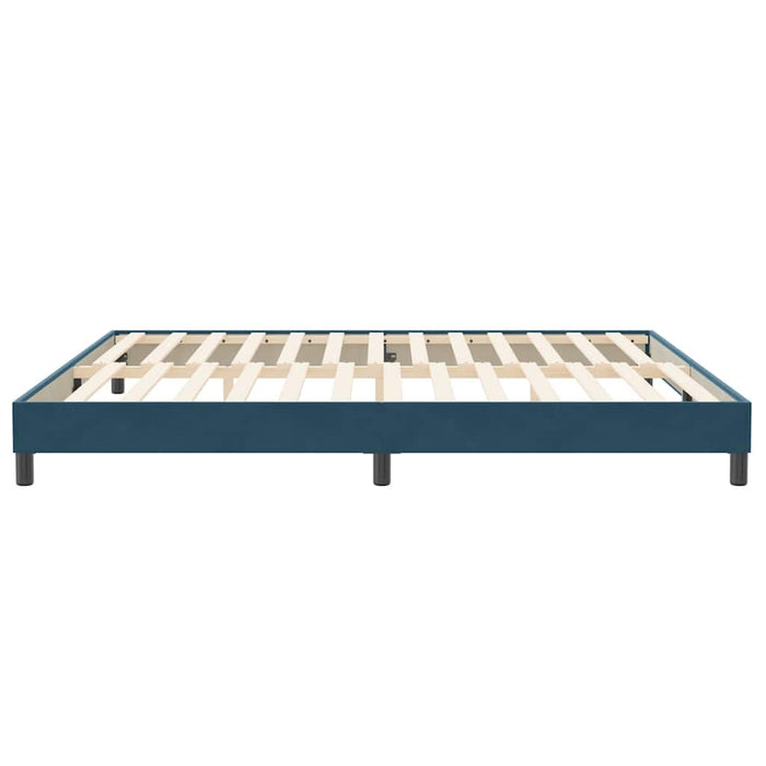 Cadru de pat fără saltea Albastru închis 200x220 cm catifea - WALTI WALTI