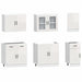 Set dulap de bucătărie 7 piese „Kalmar” alb lucios Lemn - WALTI WALTI