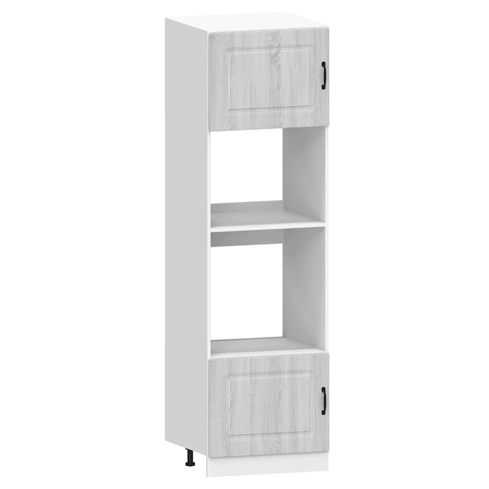Set de dulapuri de bucătărie 7 piese „Kalmar” lemn Sonoma gri - WALTI WALTI