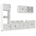 Set dulapuri de bucătărie 7 piese „Lucca” gri beton Lemn - WALTI WALTI