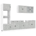 Set dulapuri de bucătărie 7 piese „Kalmar” gri beton Lemn - WALTI WALTI