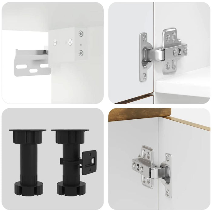 Set dulap de bucătărie din 7 piese „Kalmar” stejar afumat Lemn - WALTI WALTI