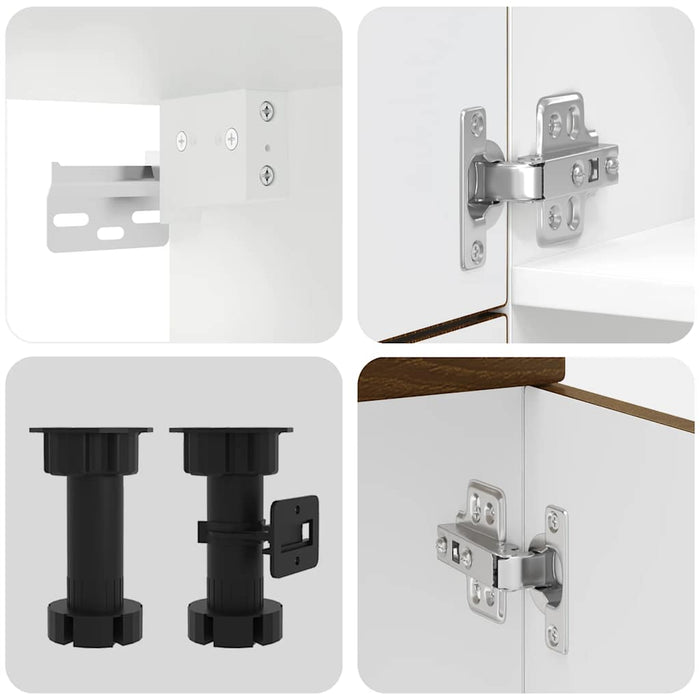 Set dulap de bucătărie din 7 piese „Kalmar” stejar maro lemn - WALTI WALTI