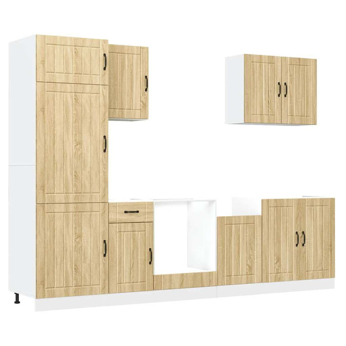 Set dulap de bucătărie din 7 piese „Kalmar” lemn stejar Sonoma - WALTI WALTI