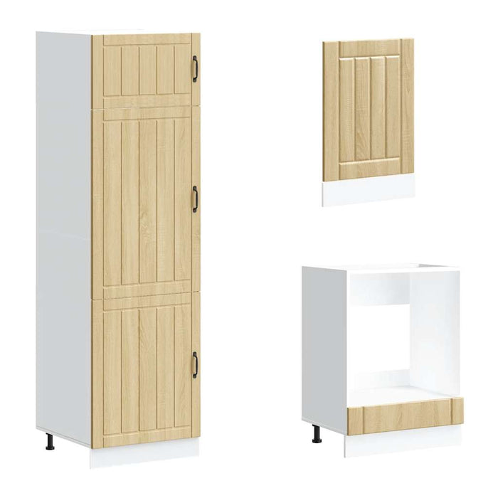 Set dulap de bucătărie din 7 piese „Kalmar” lemn stejar Sonoma - WALTI WALTI